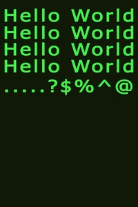 WriteLine("Hello World");